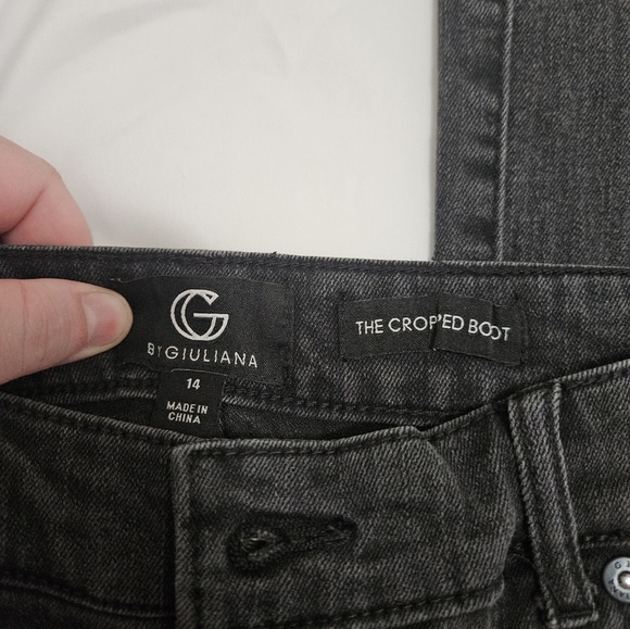 G By Guiliana The Cropped Boot Black Jeans! - Picture 3 of 7